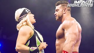 Brian Cage amp Jordynne Grace vs Johnny IMPACT amp Taya Valkyrie  IMPACT Highlights Apr 12 2019 [upl. by Austin765]