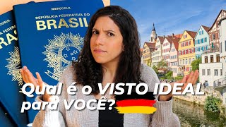 TUDO sobre VISTOS para MORAR na ALEMANHA 🇩🇪  Visto de Trabalho Estudante Voluntariado amp mais [upl. by Amandy]