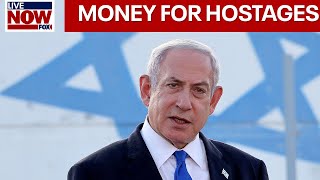 Netanyahu visits Gaza offers money for hostages  LiveNOW from FOX [upl. by Garrott147]