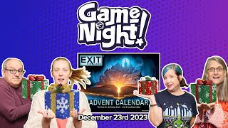 GameNight 24 Days of Christmas  Exit The Game Advent Calendar The Hunt for the Golden Book Day 23 [upl. by Anytsirhc]