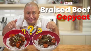 Fastfood Braised beef Who made it better Me vs popular chain  Chef Tatung [upl. by Sammy367]