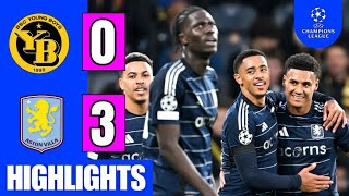 BSC Young Boys vs Aston Villa 03 EXTENDED HIGHLIGHTS  UCL 202425  Tielemans Goal [upl. by Kelcy]