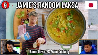 169 Japanese React to Jamie Olivers Chicken Laksa  But Unbelievable [upl. by Eelac]