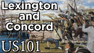 Lexington and Concord How The Revolutionary War Started  US 101 [upl. by Aehtorod810]