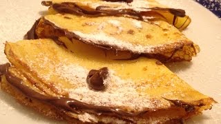 Crepes alla Nutella Chef Stefano Barbato [upl. by Gievlos]