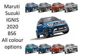 Maruti Suzuki IGNIS 2020 BS6 Facelift all colour options [upl. by Gnem]