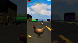 Chicken road crossing video 🐓🐓  214  youtubeshorts viralshorts ytshorts shortsfeed yt shorts [upl. by Ludlow]