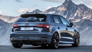 CLIMBING THE ALPS IN A 500HP 2018 AUDI RS3 SPORTBACK ABT  Nardo Gray Black Optics etc [upl. by Salohci]