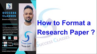 How to Format a Research Paper  PhD  Gaurav Soin [upl. by Kera4]