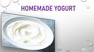 Easy Homemade Yogurt [upl. by Torrin]