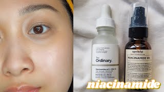 Apotheke Science NIACINAMIDE 10 🌱 2 week test the ordinary niacinamide dupe  Adi Cabrera [upl. by Cruz297]