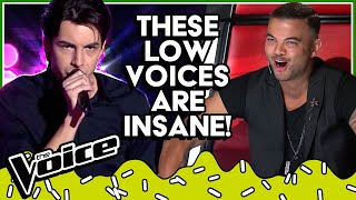 Most UNEXPECTED LOW amp DEEP VOICES in The Voice  TOP5 [upl. by Ytok]