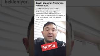 EKPSS TERCİH SONUÇLARI NE ZAMAN AÇIKLANIR [upl. by Jutta]