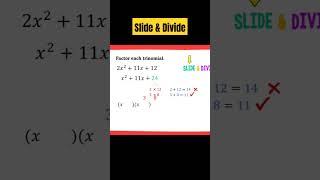 Factoring trinomials algebra [upl. by Eldreeda]