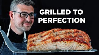 THIS is How I Get Perfectly Grilled Salmon Every Single Time [upl. by Atisor]