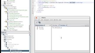 NetBeans Platform Diary Sample [upl. by Wardieu]