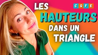 Je te montre comment tracer les HAUTEURS dans un TRIANGLE  Géométrie  5ème [upl. by Honan]