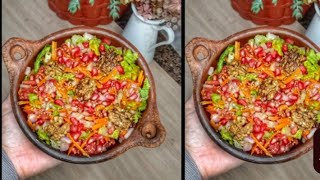 سلاطة الرمان الصحية💪💥‼️👌food breakfast اكسبلور cooking recipe وصفات دايت [upl. by Shirberg]