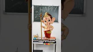 Power of prashad 🙏❤️😍 ganeshchaturthi jaishreeganesha [upl. by Ylellan]