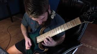 Archspire  Involuntary Doppelganger Guitar Solo Cover [upl. by Neeroc]