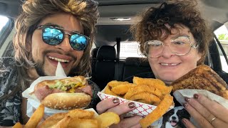 Crystal and Geraldo try Crown Burger [upl. by Schou]