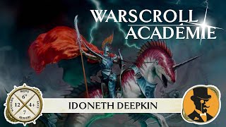 Warscroll Académie  Idoneth Deepkin [upl. by Sundin]