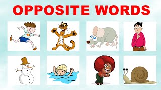 Opposite words in English  Learn English for kids  English educational video for Kids [upl. by Faxun]