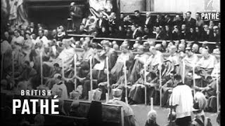 Conclusion Of The Popes Nine Day Funeral 1958 [upl. by Eelamme627]