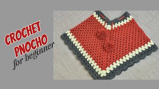 Crochet Poncho ♥♥ Easy amp Super Fast ৬৮ বছরের বেবির কুশিকাটার পঞ্চ [upl. by Mac64]