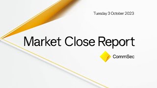 Market Close 3 Oct 23 The ASX 200 index fell by 90 points or 13 to 6month lows [upl. by Nirahs]