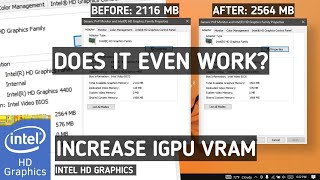 Is MORE Dedicated Video Memory REALLY Worth it  Intel HD 4600 [upl. by Adamson]