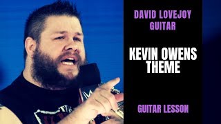 How To Play Kevin Owens Theme quotFightquot  WWE Guitar Lesson [upl. by Editha]