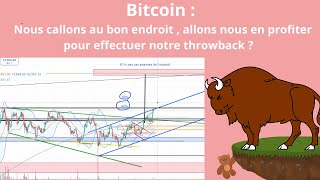 Mise à jour Bitcoin  Nous calons dans la zone parfaite  allons nous faire notre throwback [upl. by Yerot950]