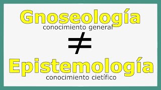 MÓDULO1 ¿Qué es EPISTEMOLOGÍA y GNOSEOLOGÍA Origen etimología y qué abarca [upl. by Holladay]