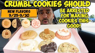 Crumbl Cookies Review 92523  New Pumpkin Cheesecake Brookie Banana Cream Pie and More [upl. by Allesiram282]