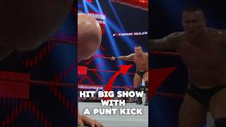 When Randy Orton HIT Big Show with a PUNT KICK wwe wrestling shorts [upl. by Leiuqese908]