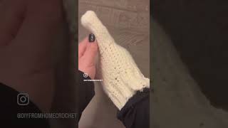 DIY Crochet Mittens  how to crochet mittens  3 sizes crochet crochetpatterns mittens [upl. by Nywde]