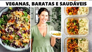 6 REFEIÇÕES VEGANAS que cozinho toda semana  simples e saudáveis vegan meals i eat every week [upl. by Eidok]