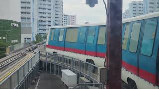 SMRT C801 BPJ LRT at Choa Chu Kang Do Not Board [upl. by Philine]