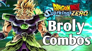 Super Broly Combos  Dragon Ball Sparking Zero [upl. by Tteirrah91]