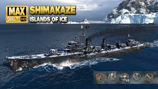 Destroyer Shimakaze Thriller in Ranked battle  World of Warships [upl. by Beal]