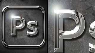 Turn your Logo into 3D Chrome in Photoshop [upl. by Rfinnej]