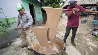 How They Make Fresh Organic Chewing Gum in Mexican Village [upl. by Skinner]