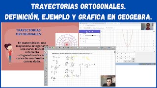 Ecuaciones diferenciales  Trayectorias ortogonales [upl. by Ai312]