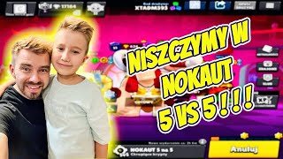 ⭐️Brawl Stars  Namówiłem całą rodzinę na nokaut 5vs5💥❗️ [upl. by Yarazed]