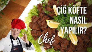 Evde ÇİĞ KÖFTE nasıl yapılır  Oktay Usta [upl. by Ila]