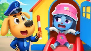 Police Detective Story  Safety Tips  Stranger Danger  Kids Cartoon  Sheriff Labrador [upl. by Zzaj]