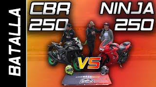 NINJA 250 VS CBR 250  BATALLA A MUERTE FULLGASS [upl. by Ardiekal]