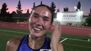 Angelina Ellis Reacts To Winning Sunset Tour Steeplechase [upl. by Schaffel446]