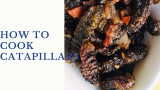 How to Cook mopane wormscatapillarsVinkubala [upl. by Tiphani564]